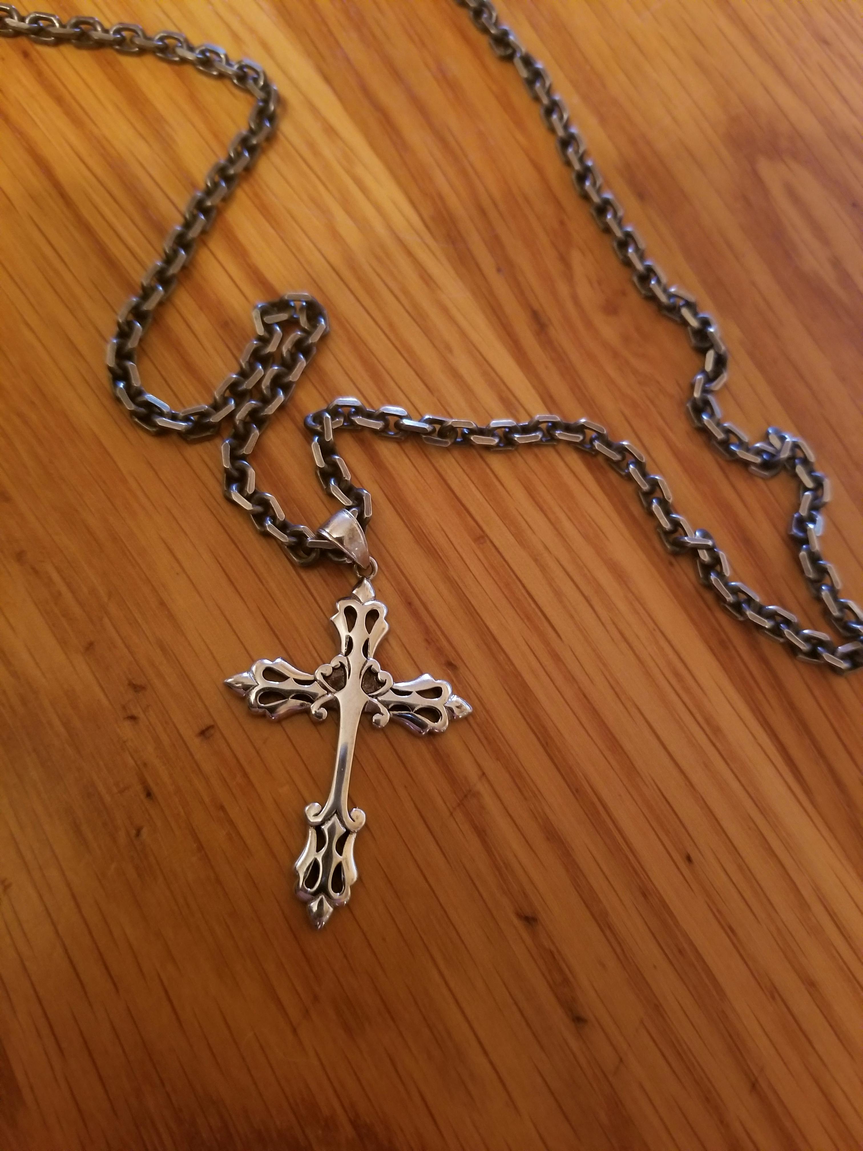Sterling Silver Medieval Cross Pendant – Badass Jewelry